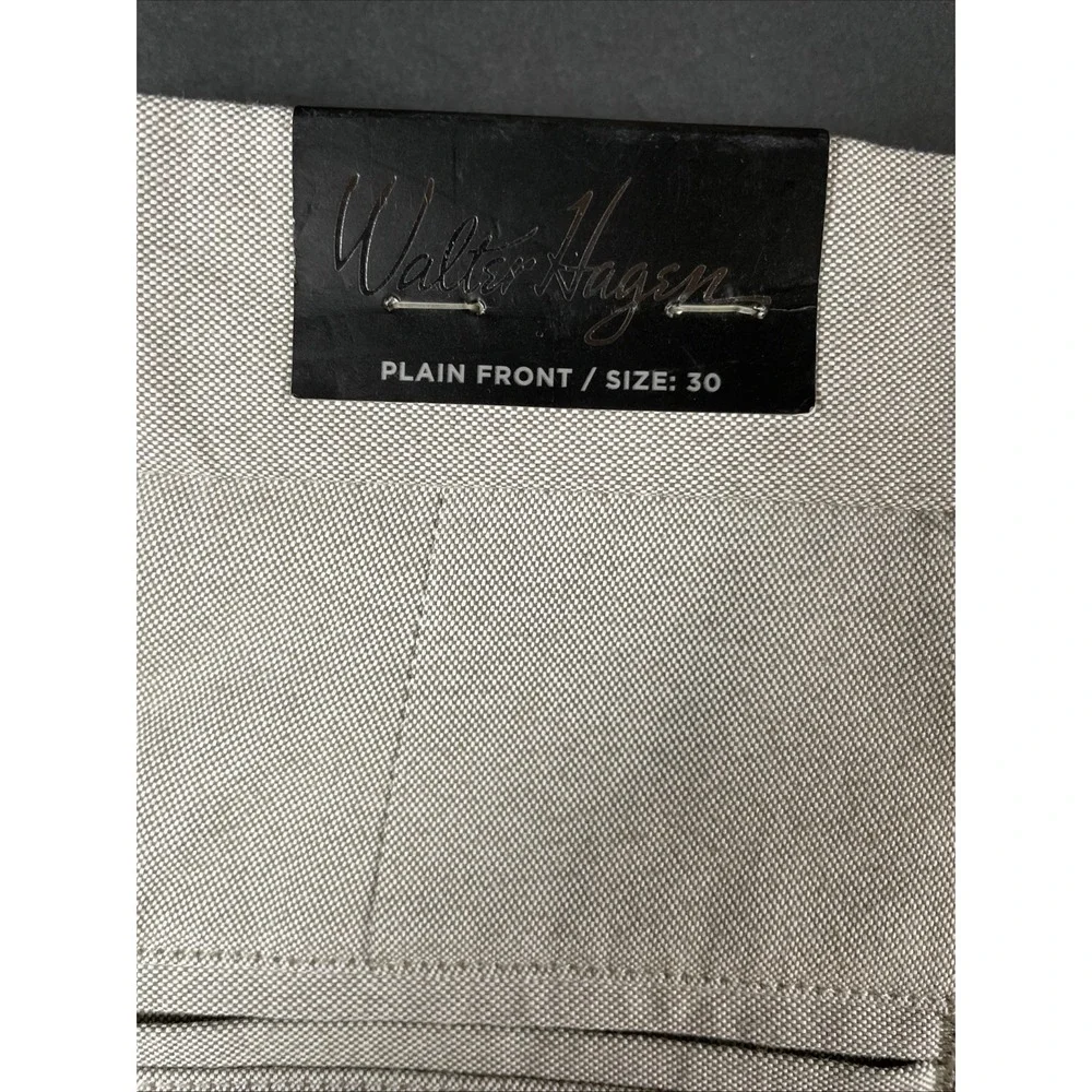 Walter‎ Hagen Oxford Shorts Men Sz 30 Chino Khaki Bungee Golf Athleisure NWT